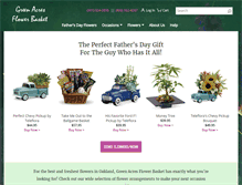 Tablet Screenshot of greenacresflowerbasket.com